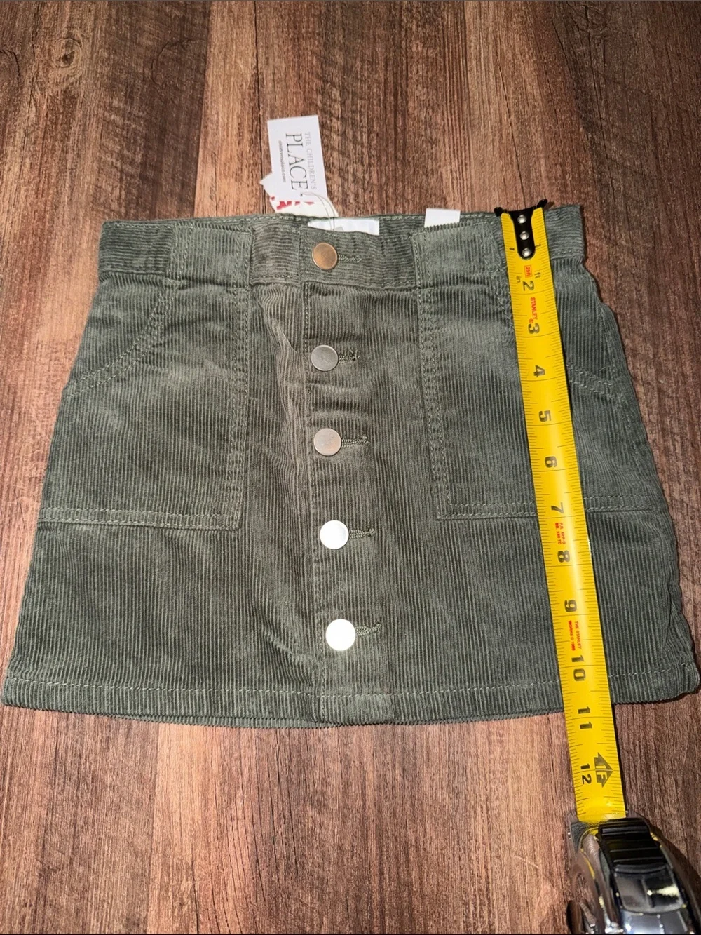 Lot of 2 The Children’s Place Skirt Girls Corduroy Size 4 NWT Green & Burgundy